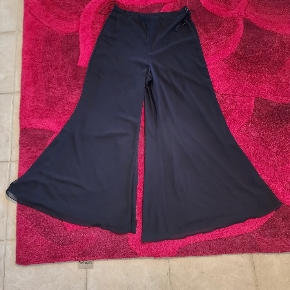 Dressbarn Collection Palazzo Pant Black Woman Size 12